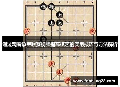 通过观看象甲联赛视频提高棋艺的实用技巧与方法解析